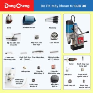 Bộ PK máy khoan từ DJC-30