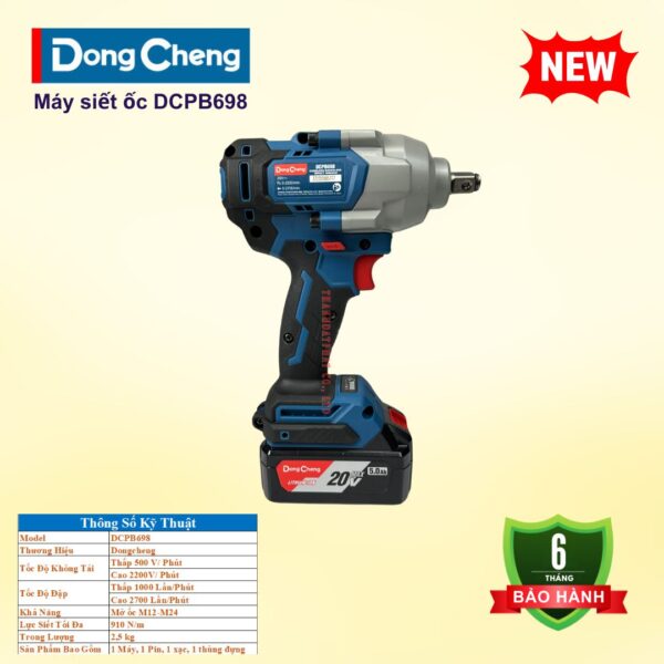 Máy Siết Mở Ốc Bulong Dongcheng DCPB698